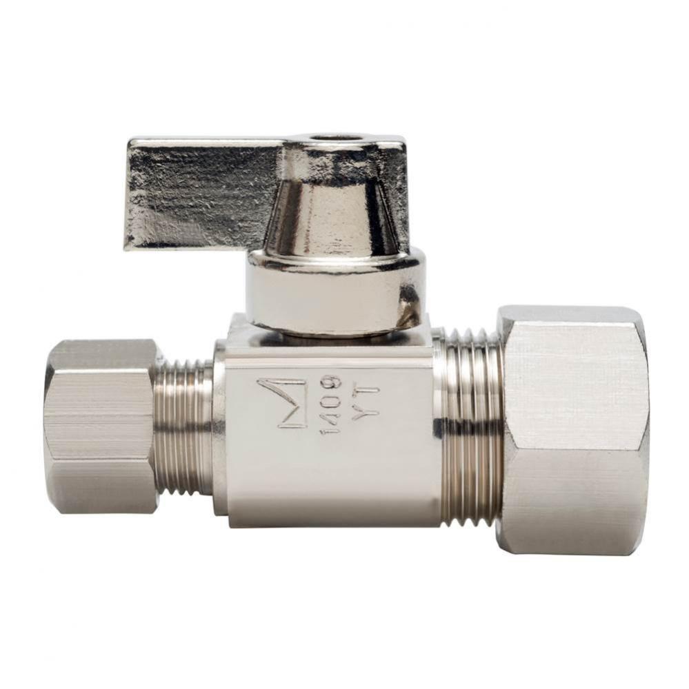 3/8 Compression x 3/8 Compression Nl 1/4-turn Straight Stop