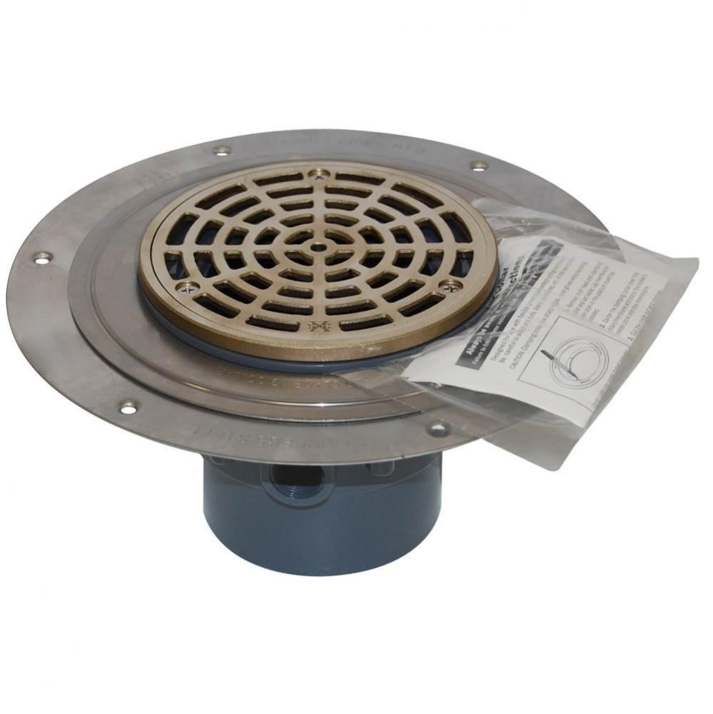 Drain Halo W/Cc 3 Pvc Nb R And S Rnd