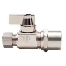 Sioux Chief 129-G2V1C - 1/2 Cpvc x 3/8 Compression Nl 1/4-turn Straight Stop