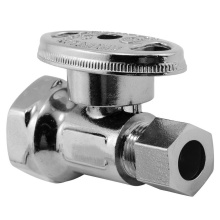 Sioux Chief 131-G2F1C04 - 0147105 - Str Stop 1/2 Fip x 3/8od Comp 1/4-turn Chrome 1/bx