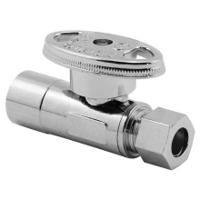 Sioux Chief 131-G2S1C04 - 0121027 - Str Stop 1/2 Swt x 3/8od Comp 1/4-turn Chrome 1/bx