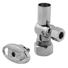 Sioux Chief 132-G2C1CLH04 - Ang Stop 5/8od x 3/8od Comp Loose Handle 1/4-turn Chrm 1/bx