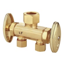 Sioux Chief 133-G2C1C1CDHR104 - 0147128 - Str Stop 5/8od x 3/8od x 3/8od Comp Dual Hndl Multi-trn 1/bx