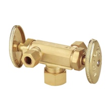 Sioux Chief 134-G2C1C0CDHR104 - 0147044-ang Stop 5/8od x 3/8od x 1/4od Comp Dual Hndl Multi-turn 1/bx