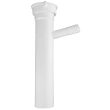 Sioux Chief 230-54060825 - Dishwasher Tailpiece White Direct Connect 1-1/2 x 8 W/ 1/2 Dwbr 1/bg