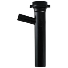 Sioux Chief 230-55160825 - Dishwasher Tailpiece Black Slip Joint 1-1/2 x 8 W/ 3/4 Dwbr 1/bg