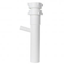 Sioux Chief 230-57060825 - Dishwasher Tailpiece White All Purpose 1-1/2 x 8 W/ 1/2 Dwbr 1/bg