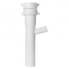 Sioux Chief 230-58060825 - Dishwasher Tailpiece White All Purpose 1-1/2 x 8 W/ 3/4 Dwbr 1/bg