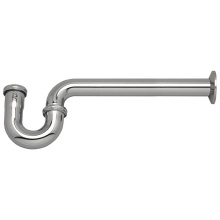 Sioux Chief 240-0163121C04 - P-trap 1-1/2 W/ 12in Wall Tube & Brass Nuts Chrome 17ga 1/bx