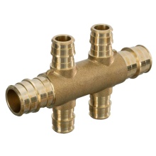 Sioux Chief 672WGT0499 - Multiport Tee 1/2 F1960 4 Port 3/4 F1960 x 3/4 F1960 H Pattern-1/bg