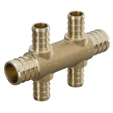 Sioux Chief 672XGT0499 - Multiport Tee 1/2 Pex 4 Port 3/4 Pex x 3/4 Pex H Pattern 1/bg