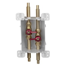 Sioux Chief 687-2WDT - Servicebox (green) 2 Valve W/drains 1/2 F1960 x 1/2 F1960