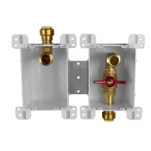 Sioux Chief 687-3QH2 - Servicebox (red/blk) Heater 2box Vlv Box&non 3/4 x 3/4 Pdq(cts)