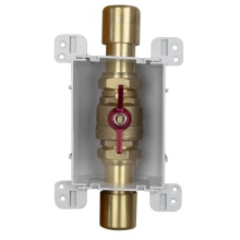 Sioux Chief 687-5CD - Servicebox (blue) 1-1/4 Valve W/drain 1-1/4 Cpvc x 1-1/4 Cpvc