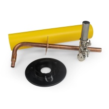 Sioux Chief 689XG201 - Stopout 1/2'' F1807 x (1) 1/4'' Comp. x (1) 3/8'' Comp.