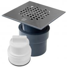 Sioux Chief 820-T27PQ - Drain & Plug On Grade Ss Strainer Snap Sq
