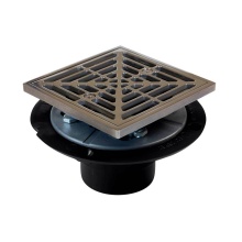 Sioux Chief 821-200ACQ - Drain Shwr Pan Abs Pol-ss R&s Sq