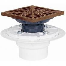 Sioux Chief 821-200PCQ - Drain Shwr Pan Pvc Pol-ss R&s Sq