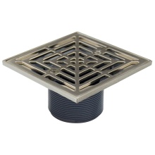 Sioux Chief 821-2LKQ - Shower Drain Head/R And S Nik Fnsh Sq