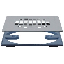 Sioux Chief 821-2QAS - Strainer & Adapter Rnd To Sqr Ss