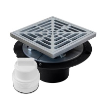 Sioux Chief 821-T200ASQ - Drain & Plug Shwr Pan Abs Ss R&s Sq