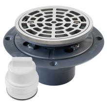 Sioux Chief 821-T200PSR - Drain & Plug Swhr Pan Pvc Ss R&s Rd