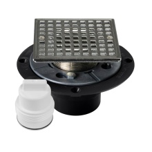 Sioux Chief 821-T2AQCP - Drain & Plug Shwr Pan Abs Chrm Sq