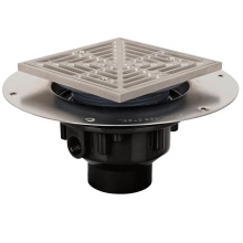 Sioux Chief 822-2ASQ - Drain Halo 2 Abs Ss R&s Sqr