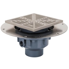 Sioux Chief 822-2PSQ - Drain Halo 2 Pvc Ss R&s Sqr