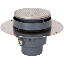 Sioux Chief 822-CF3DSR - Cleanout Fl Halo 3 Di Nh Ss R&c Rnd