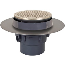 Sioux Chief 822-CF3PNR - Cleanout Fl Halo 3 Pvc Nb R&s Rnd