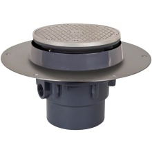 Sioux Chief 822-CF3PSR - Cleanout Fl Halo 3 Pvc Ss R&s Rnd