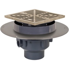 Sioux Chief 822-F2PNQ - Drain Fl Halo 2 Pvc Nb R&s Sqr