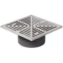 Sioux Chief 832-4DHSQ - Finish Head Di 4 Drain 6ss R&s Sqr