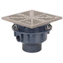 Sioux Chief 842-2PSQ - Adj Floor Drain 2 Pvc 5ss R&s Sq