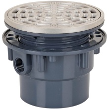 Sioux Chief 842-3PSR - Adj Floor Drain 3 Pvc 5ss R&s Rnd
