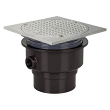 Sioux Chief 852-3ASQ - Adj Floor Cleanout 3 Abs 6ss R&c Sq