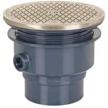 Sioux Chief 852-3PNR - Adj Floor Cleanout 3 Pvc 6nb R&c Rnd