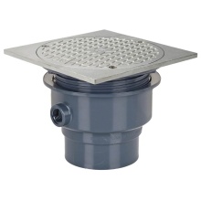 Sioux Chief 852-3PSQ - Cleanout Floor Adj 3 Pvc Ss R&s S