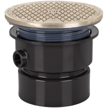 Sioux Chief 852-4ANR - Adj Floor Cleanout 4 Abs 6nb R&c Rnd