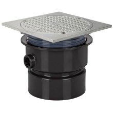 Sioux Chief 852-4ASQ - Adj Floor Cleanout 4 Abs 6ss R&c Sq