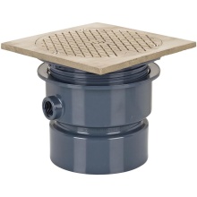 Sioux Chief 852-4PNQ - Adj Floor Cleanout 4 Pvc 6nb R&c Sq