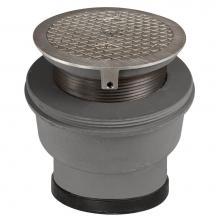 Sioux Chief 854-64IS - Adj Floor Cleanout 4pj Di Cover Ss Veneer