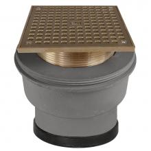 Sioux Chief 854-64NQ - Adj Floor Cleanout 4pj Nb Cover Sq