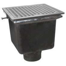 Sioux Chief 861-Q2286S - Floor Sink Are Sq 8x8x6 2nh Noflng Ss Ring & Grate