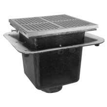 Sioux Chief 861-QF2321S - Floor Sink Are Sq 12x12x10 3nh Flanged Ss Ring & Grate