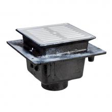 Sioux Chief 861-QF2386A - Floor Sink Are Sq 8x8x6 3nh Flanged Are Grate
