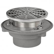 Sioux Chief 862-236SR - Adj Flashing Drain 3 Nh 6ss R&s Rnd