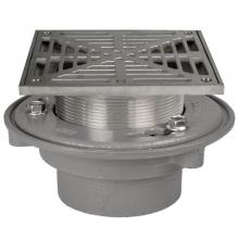 Sioux Chief 862-246SQ - Adj Flashing Drain 4 Nh 6ss R&s Sq