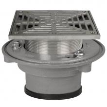 Sioux Chief 862-636SQ - Adj Flashing Drain 3 Pj 6ss R&s Sq